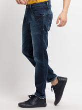 Status Quo Mens Slim Fit Washed Denim